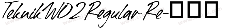 TeknikW02 Regular Re字体转换